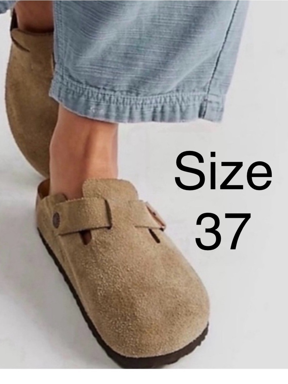 Birkenstock size 37 -  Suede Clog in Tan